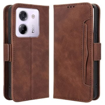 GS Ovitek za Xiaomi Poco M7 Pro 5G, reža za kartico, rjav