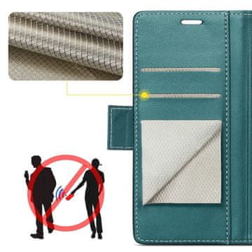 Overboard Ovitek za Motorola Moto G56 5G, sijoč liči , denarnica s preklopom, zelen