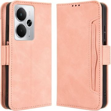 GS Preklopni ovitek za Realme 14 5G / Realme 14T 5G, reža za kartico, roza