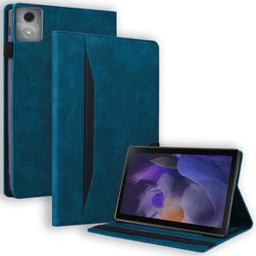 GS Ovitek za Lenovo Tab K11 Plus - moder, usnjen, z žepom za kartice in funkcijo stojala z več položaji