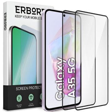 Overboard 2x kaljeno steklo za Samsung Galaxy A35 5G, 3D full, steklo za celoten zaslon