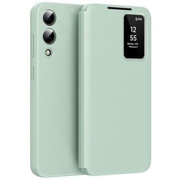 GS Ovitek Smart View z režo za kartico za Samsung Galaxy S25 Edge, zelen