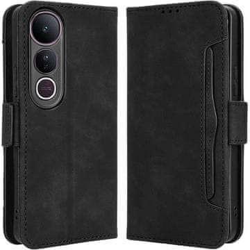 GS Preklopni ovitek za Vivo V50 Lite 4G / 5G, reža za kartico, črn
