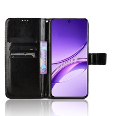 GS Ovitek denarnica Crazy Horse za Vivo V50 Lite 4G / 5G, črn