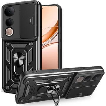 GS Oklepni ovitek za Vivo V50 Lite 4G / 5G, CamShield Slide, črn