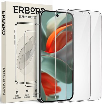 Overboard 2x kaljeno steklo za Google Pixel 9 / 9 Pro, 9H trdo steklo, hitro
