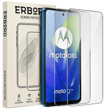 Overboard 2x kaljeno steklo za Motorola Moto G04 / G24 / G24 Power, 9H trdo steklo, steklo