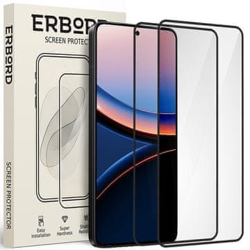 Overboard 2x kaljeno steklo za Xiaomi Poco F7 Ultra, 3D full, steklo za celoten zaslon