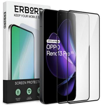 Overboard 2x kaljeno steklo za Oppo Reno 13 Pro, 3D polno, steklo za celoten zaslon