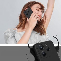 GS Ovitek za Xiaomi Redmi Note 14 4G, Silikonski Lite, črn