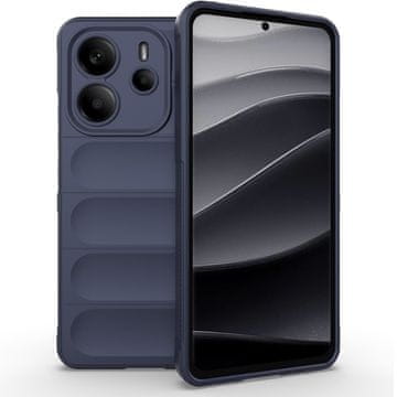GS Ovitek za Xiaomi Redmi Note 14 4G, igralni, udarno odporen, temno moder