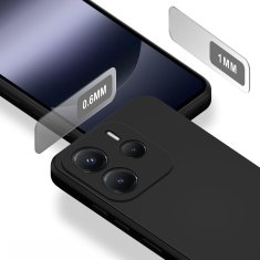 GS Ovitek za Xiaomi Redmi Note 14 4G, Silikonski Lite, črn