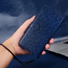 GS Ovitek za OnePlus Nord 5 s preklopom, denarnica v obliki rombov, moder