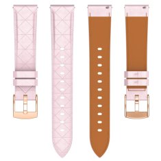 GS Eleganten usnjen pašček z zaponko za ure s širino montaže 18 mm - roza
