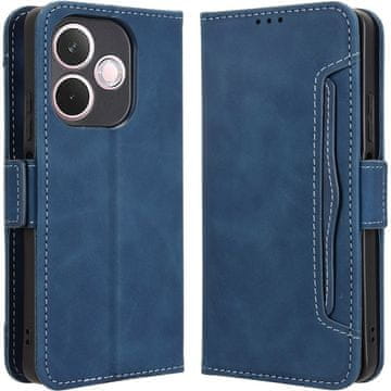 GS Ovitek s preklopom za Oppo A5 Pro 5G, reža za kartico, temno moder