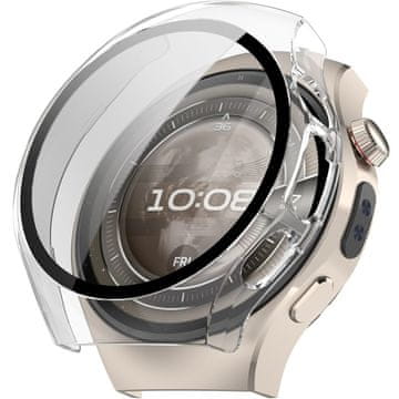 GS Ovitek 2 v 1 + kaljeno steklo za Huawei Watch 5 42 mm, prozoren