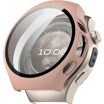 GS Ovitek 2 v 1 + kaljeno steklo za Huawei Watch 5 42 mm, roza