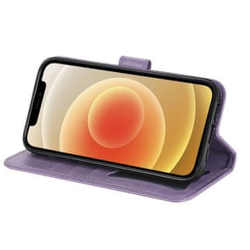GS Denarnica s cvetličnim vzorcem za Honor 400 Lite - vijolična