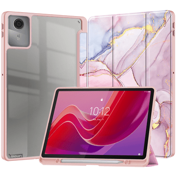 GS Eleganten ovitek za Lenovo Tab M11 - Smartcase Hybrid Marmorno roza