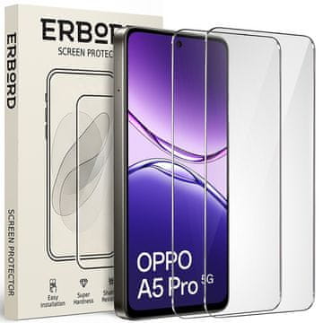 Overboard 2x kaljeno steklo za Oppo A5 Pro 5G, 9H trdo steklo, steklo