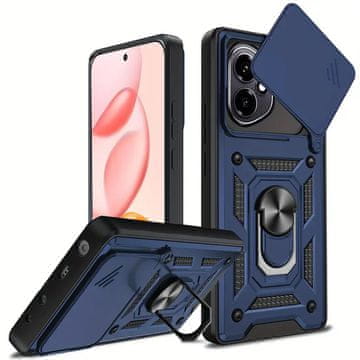 GS Oklepni ovitek za Honor 400 5G, CamShield Slide, moder