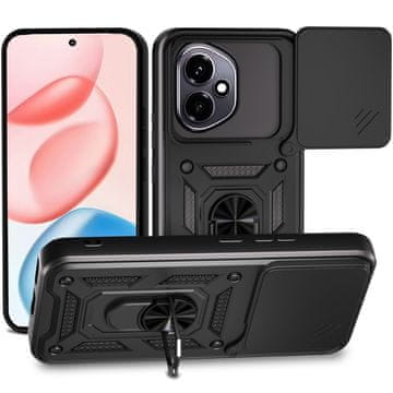 GS Oklepni ovitek za Honor 400 5G, CamShield Slide, črn