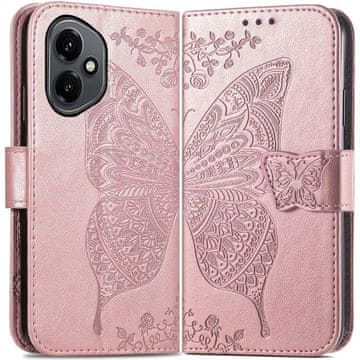 GS Ovitek za Honor 400 5G, Butterfly, roza zlata