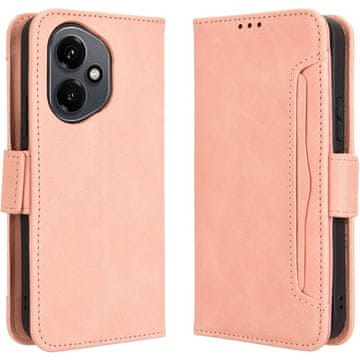 GS Ovitek s preklopom za Honor 400 5G, reža za kartico, roza
