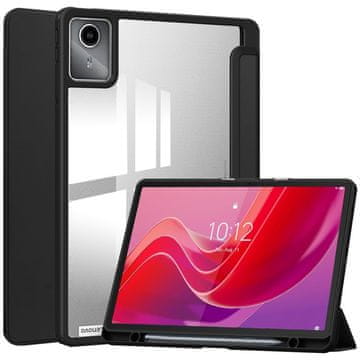 GS Prozoren akrilni ovitek z držalom za pisalo za Lenovo Tab M11 - črn