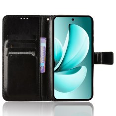 GS Ovitek denarnica Crazy Horse za Realme C71, črn