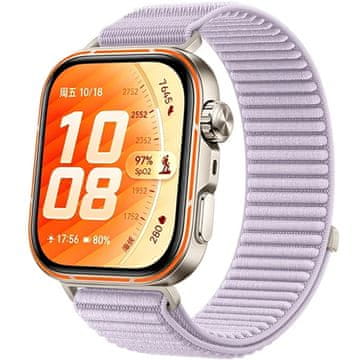 GS Najlonski pašček za Huawei Watch Fit 4 / 4 Pro / 3, svetlo vijoličen