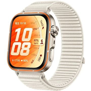 GS Najlonski pašček za Huawei Watch Fit 4 / 4 Pro / 3, bež