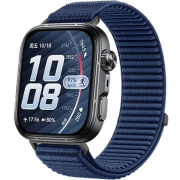 GS Najlonski pašček za Huawei Watch Fit 4 / 4 Pro / 3, temno moder