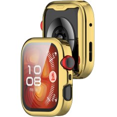GS Milanska zapestnica + ovitek z zaščitnim ovitko za Huawei Watch Fit 4, zlata
