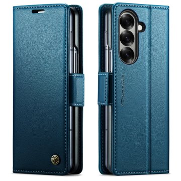 CaseMe Ovitek Flip za Samsung Galaxy Z Fold7 5G z liči denarnico - moder