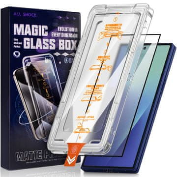 Overboard Kaljeno steklo za Samsung Galaxy Z Fold7 5G, z okvirjem za montažo, steklo za zunanji zaslon