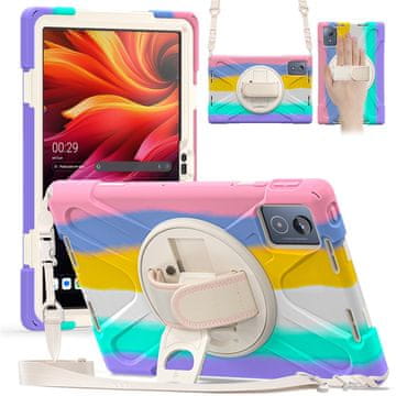GS Robustno ohišje za Lenovo Tab K11 Plus s stojalom in naramnim trakom – večbarvno