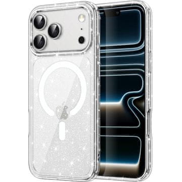 GS Ovitek za iPhone 17 Pro, MagSafe, bleščeč - prozoren