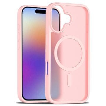 Overboard Komplet ovitkov za iPhone 17, mat ovitek, za MagSafe, mat roza + zaščitno steklo za zaslon