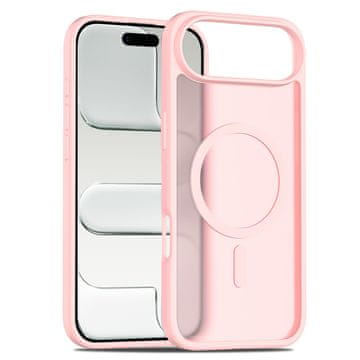Overboard Komplet ovitkov za iPhone Air, mat ovitek, za MagSafe, mat roza + zaščita za zaslon