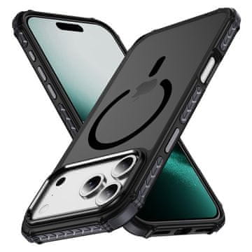 Overboard Oklepni ovitek za iPhone 18 Pro Max / 17 Pro Max, mat ovitek, za MagSafe, mat s črnim okvirjem