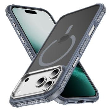 Overboard Oklepni ovitek za iPhone 18 Pro Max / 17 Pro Max, mat ovitek, za MagSafe, mat s sivim okvirjem