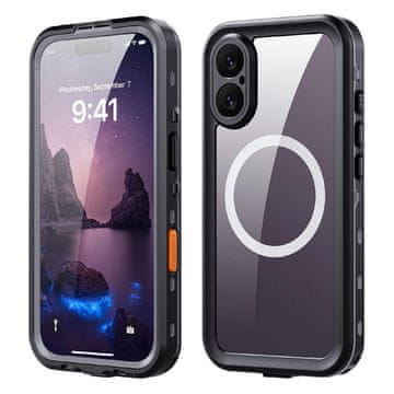Box Vodoodporni ovitek IP68 za iPhone 17, MagSafe, črn