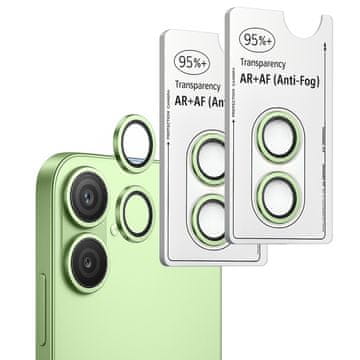 Overboard 2x OPTIK Pro steklo za kamero za iPhone 17, zeleno