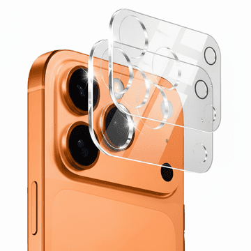 Overboard 2x kaljeno steklo za iPhone 17 Pro Max z otočkom kamere, prozorno