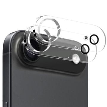 Overboard 2x kaljeno steklo za otoček kamere iPhone Air, prozorno