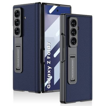 Overboard Ovitek GKK za Samsung Galaxy Z Fold7 5G s steklom in stojalom - temno moder
