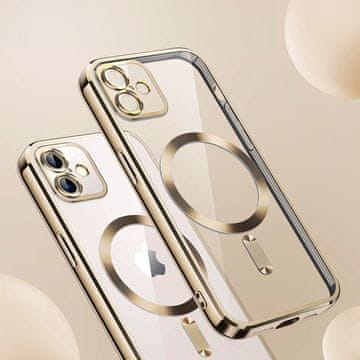 Overboard Ovitek za iPhone 16 Plus, Electro MagSafe, zlat + zaščita za zaslon