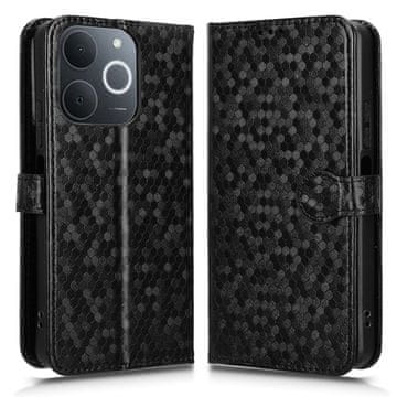 GS Realme Note 70T 4G preklopni ovitek, denarnica v obliki rombov, črn