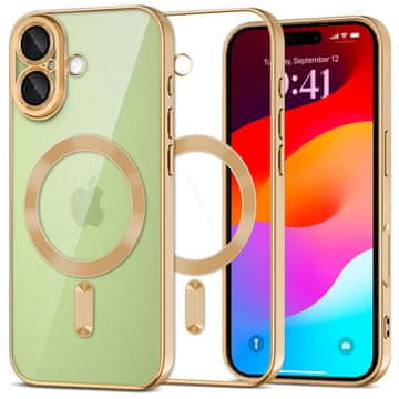 Overboard Ovitek Electro MagSafe za iPhone 17 - zlat